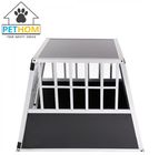Lockable Pet House Dog Puppy Cage Carrier Kennel Aluminum Car Transport CrateZX669